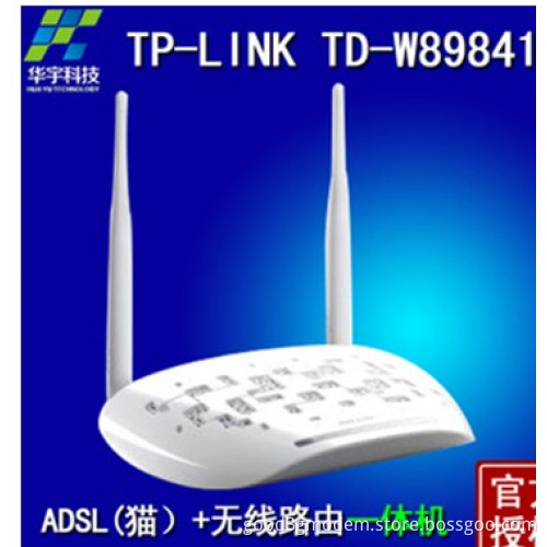 150Mbps 4ports 11n 1t1r WiFi ADSL2+ Tp-Link Td-W89841n 300m ADSL Wireless Modem Router